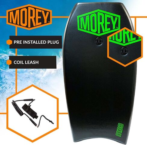 Morey Body Board M38 - 38 INCH - PHUZION EPS CORE - Crescent Tail - IXL Deck - HDPE Slick - Coil Leash in Saudi Arabia