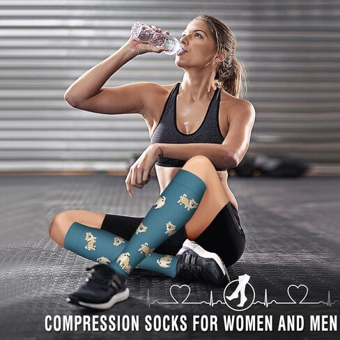 مجموعة من 6 جوارب ضغط نحاسية من بلومابل للنساء والرجال، أفضل دعم للدورة الدموية والجري والتمريض والرياضة in Kuwait