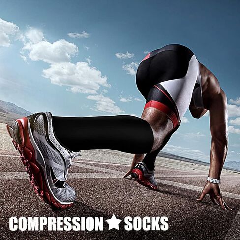 CHARMKING Compression Socks for Women & Men Circulation (3 Pairs) 15-20 mmHg is Best Support for Athletic Running Cycling in Saudi Arabia