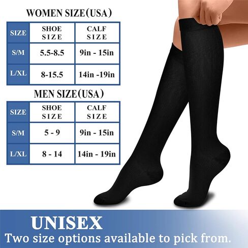 CHARMKING Compression Socks for Women & Men Circulation (3 Pairs) 15-20 mmHg is Best Support for Athletic Running Cycling in Saudi Arabia