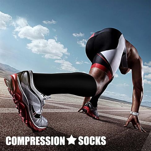 CHARMKING Compression Socks for Women & Men Circulation (3 Pairs) 15-20 mmHg is Best Support for Athletic Running Cycling in Saudi Arabia
