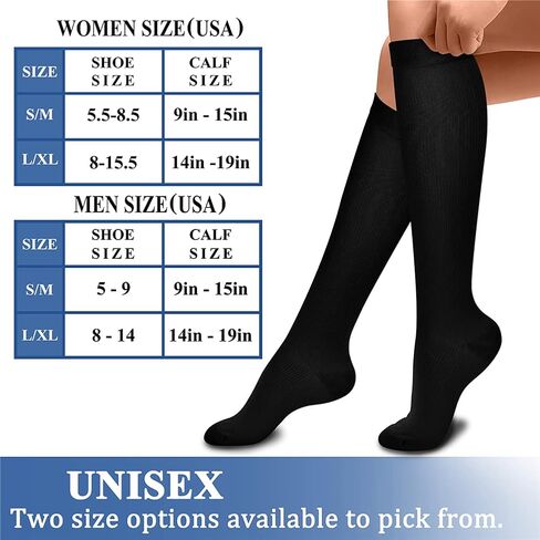 CHARMKING Compression Socks for Women & Men Circulation (3 Pairs) 15-20 mmHg is Best Support for Athletic Running Cycling in Saudi Arabia