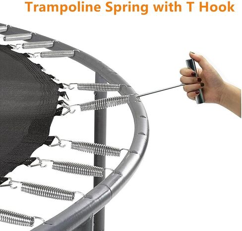 Trampoline Springs Heavy Duty 5.5-7Inch Stainless Steel Trampoline Replacement Springs Universal Trampoline Accessories with Spring Tool with 16 Pack in Kuwait