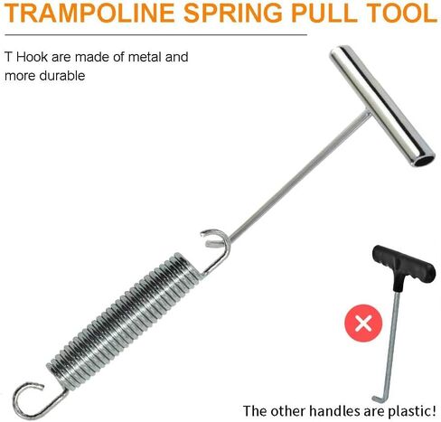 Trampoline Springs Heavy Duty 5.5-7Inch Stainless Steel Trampoline Replacement Springs Universal Trampoline Accessories with Spring Tool with 16 Pack in Kuwait