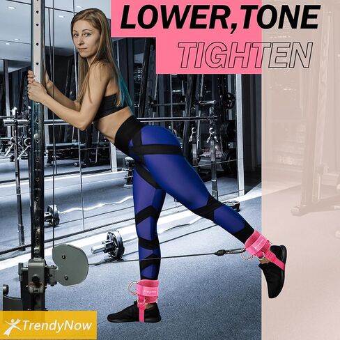 أشرطة الكاحل لآلات الكابلات، أساور كاحل قابلة للتعديل لآلة الكابلات، أشرطة كاحل مبطنة ومريحة للتمرين في صالة الألعاب الرياضية للأرداف، وركلات الساق، وحزام الكاحل الموزون، وأشرطة الساقين لآلة الكابلات in Kuwait