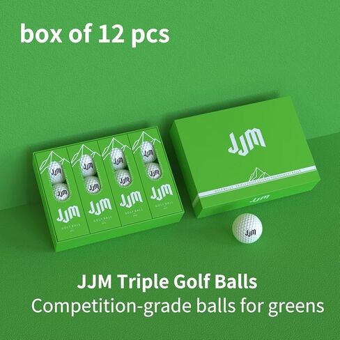 Triple Golf Balls are Suitable for tournaments and Competitive Greens(12 pcs) in Kuwait