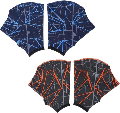 2 Pairs Swimming Gloves Aquatic Hand Swim Training Gloves Nylon Gloves for Men Women Webbed Fitness Water Resistance Training Gear Gloves Fit Aquatic Training Swim Costume Dive Hand Equipment in Saudi Arabia