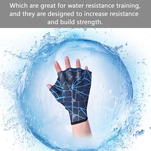 2 Pairs Swimming Gloves Aquatic Hand Swim Training Gloves Nylon Gloves for Men Women Webbed Fitness Water Resistance Training Gear Gloves Fit Aquatic Training Swim Costume Dive Hand Equipment in Saudi Arabia