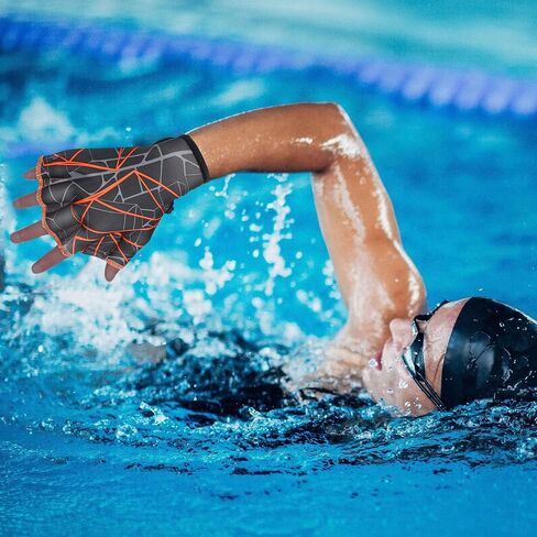 2 Pairs Swimming Gloves Aquatic Hand Swim Training Gloves Nylon Gloves for Men Women Webbed Fitness Water Resistance Training Gear Gloves Fit Aquatic Training Swim Costume Dive Hand Equipment in Saudi Arabia
