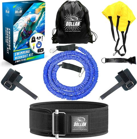 Swim Tether Stationary Swimming System, Swim Resistance Belt, Swimming Tether Belts for Swimming,Pool Harness, Swim Training Belt,Stationary Swim Trainer, Swimming Belt, Swim Belts in Saudi Arabia