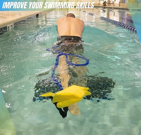 Swim Tether Stationary Swimming System, Swim Resistance Belt, Swimming Tether Belts for Swimming,Pool Harness, Swim Training Belt,Stationary Swim Trainer, Swimming Belt, Swim Belts in Saudi Arabia