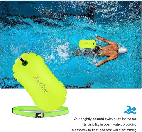 Swim Buoy Float, Swimming Bubble Safety Float with Adjustable Waist Belt for Open Water Swimmers, Triathletes, Snorkelers, Kayakers, Safe Swim Trainers in Saudi Arabia