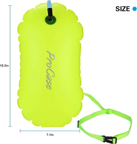 Swim Buoy Float, Swimming Bubble Safety Float with Adjustable Waist Belt for Open Water Swimmers, Triathletes, Snorkelers, Kayakers, Safe Swim Trainers in Saudi Arabia
