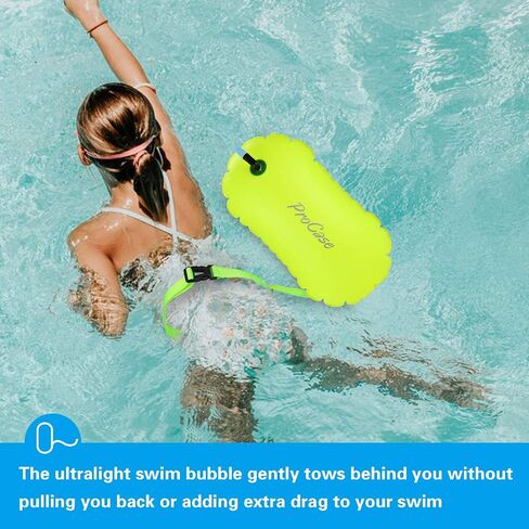 Swim Buoy Float, Swimming Bubble Safety Float with Adjustable Waist Belt for Open Water Swimmers, Triathletes, Snorkelers, Kayakers, Safe Swim Trainers in Saudi Arabia
