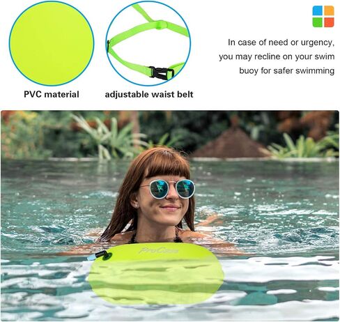 Swim Buoy Float, Swimming Bubble Safety Float with Adjustable Waist Belt for Open Water Swimmers, Triathletes, Snorkelers, Kayakers, Safe Swim Trainers in Saudi Arabia