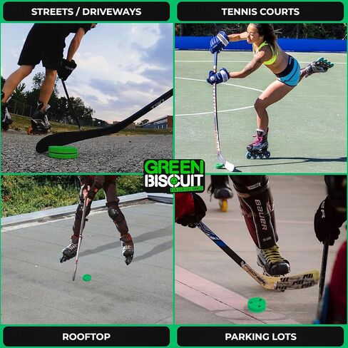 Green Biscuit Snipe Shooting Stick Handling Training Street Hockey Puck in Saudi Arabia