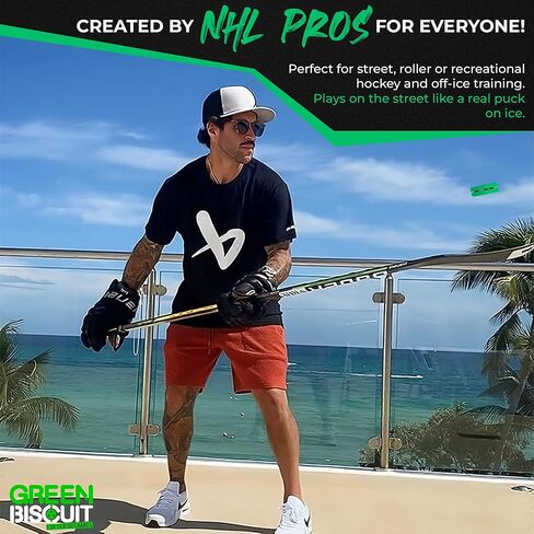 Green Biscuit Snipe Shooting Stick Handling Training Street Hockey Puck in Saudi Arabia