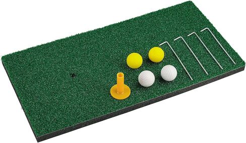 Golf Mat, Golf Practice Mat Turf for Home Use Backyard, Indoor and Outdoor, Compatible for Hitting Driving Chipping, Includes Golf Tees, Golf Balls in Saudi Arabia
