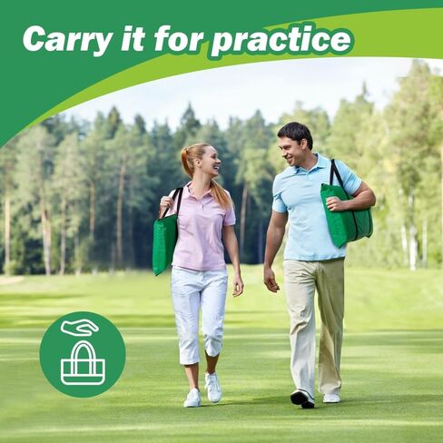 شبكة ضرب جولف Wafor بطول 10 × 7 أقدام لنطاق القيادة المحمول في الأماكن المغلقة/الخارجية لجميع الأندية، صغيرة الحجم وخفيفة الوزن، سهلة التخزين - تحسين لعبتك في أي مكان in Kuwait