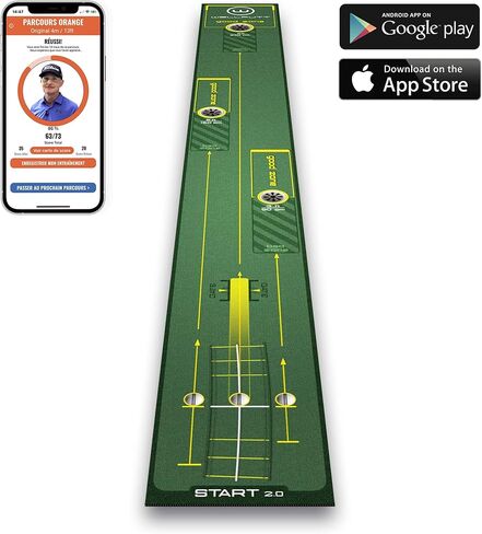 WELLPUTT - بساط تدريب وضع الجولف - 10 أقدام بداية 2.0 in Kuwait