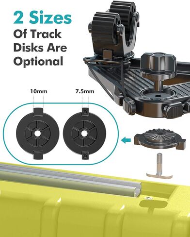 Doubleheader with Dual Kayak Paddle Holder, Multi-Functional Kayak Paddle/Net/Gaff Holder with Two SnapNStrap Tethers, Kayak Track Mount Accessories for Fishing in Saudi Arabia