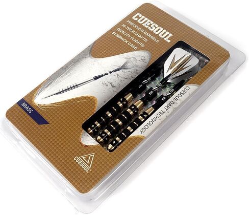 CUESOUL 26 Grams Steel Tip Darts - Black Coating Brass Barrels in Saudi Arabia