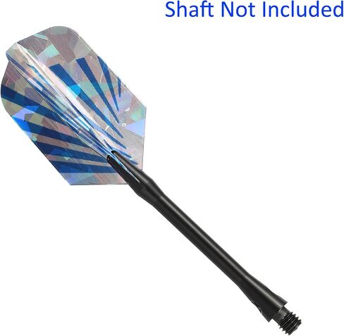 6 Pack Slim Dart Flights - PET Dart Accessories, Apply to Darts Game/Party/Entertainment (Blue Silver Tone) in Saudi Arabia