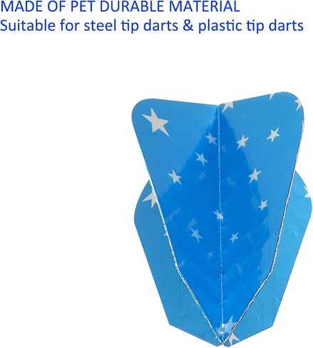 5 Pack Slim Dart Flights - Aluminum Foil Dart Accessories, Apply to Darts Game/Party/Entertainment (Blue) in Saudi Arabia