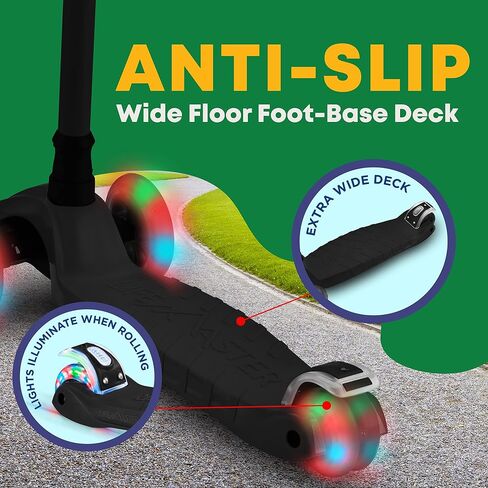 Kids Scooter – Children and Toddler 3 Wheel Kick Scooter – LED Wheel Lights Illuminate When Rolling Lifemaster in Saudi Arabia