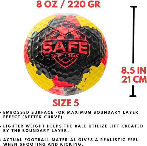 Curve Star Swerve Soccer Ball - Super Curving Soccer Ball That Boys and Girls Can Kick with Ease - Great Soccer Gift for Kids - Kids Soccer Ball Made for Fun in Saudi Arabia
