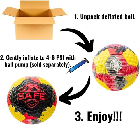 Curve Star Swerve Soccer Ball - Super Curving Soccer Ball That Boys and Girls Can Kick with Ease - Great Soccer Gift for Kids - Kids Soccer Ball Made for Fun in Saudi Arabia
