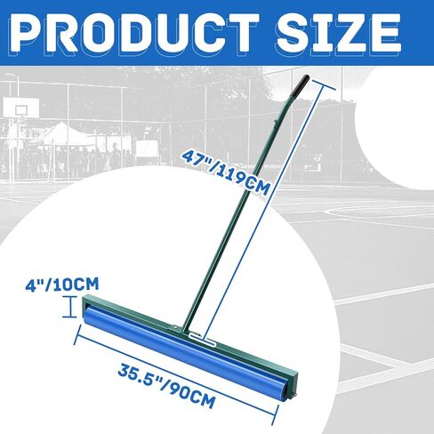 Suclain Tennis Court Squeegee 36 Inch Blue PVA Foam Tennis Sponge Roller Lightweight Removes Water Quickly Clear Floors Tool for Tennis Basketball Sports Courts Garages in Saudi Arabia
