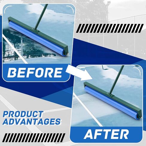 Suclain Tennis Court Squeegee 36 Inch Blue PVA Foam Tennis Sponge Roller Lightweight Removes Water Quickly Clear Floors Tool for Tennis Basketball Sports Courts Garages in Saudi Arabia