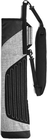 Sunday Golf 36 Inch Lightweight Foldable Versatile Driving Range Carry Pencil Golf Bag with 2 Pockets, Padded Strap and Holds Up to 8 Clubs, Grey in Kuwait