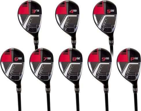 مجموعة Pinemeadow Golf Pinmeadow Excel EGI Hybrid (للرجال، اليد اليمنى، الجرافيت، عادي، 3-PW) ( in Kuwait