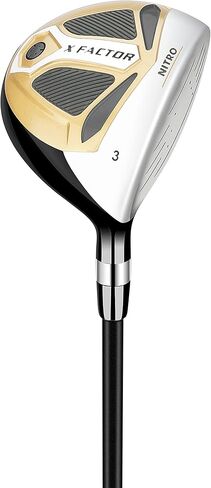 مجموعة أدوات الجولف Nitro X Factor المكونة من 13 قطعة للرجال من الجرافيت، اليد اليمنى، ذهبي/فضي in Kuwait