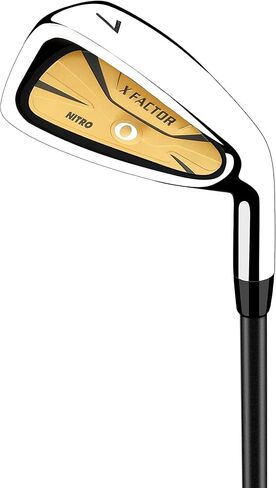 مجموعة أدوات الجولف Nitro X Factor المكونة من 13 قطعة للرجال من الجرافيت، اليد اليمنى، ذهبي/فضي in Kuwait