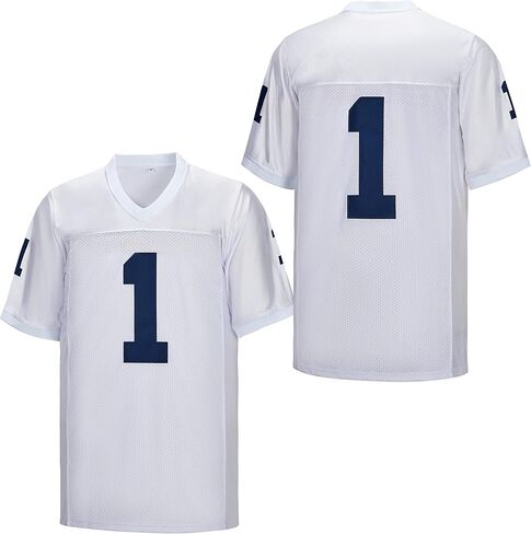 Men's #11 No Name Football Jersey #1#26#31 White Stitched in Saudi Arabia
