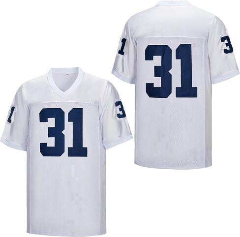 Men's #11 No Name Football Jersey #1#26#31 White Stitched in Saudi Arabia