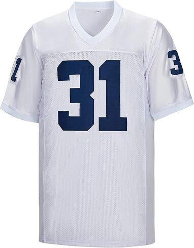 Men's #11 No Name Football Jersey #1#26#31 White Stitched in Saudi Arabia