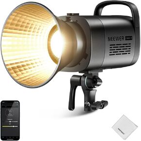 NEEWER CB100 100W LED Video Light، 5600K ضوء النهار COB إضاءة الإخراج المستمر مع Bowens Mount / 2.4G Remote 11000Lux / 1m CRI / TLCI97 + لتسجيل الفيديو الزفاف في الهواء الطلق التصوير الفوتوغرافي in Saudi Arabia