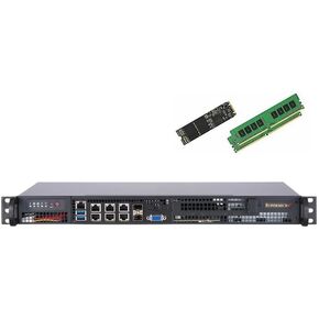 supermicro superserver 5018d -fn8tp - Rack -mualiable - Xeon D -2146nt -2x 10gbase -T - 2x SFP+ - 4x GBE LAN - IPMI - 32GB RAM - 512GB M.2 SSD تضمنت نظامًا مخصصًا مخصصًا in Kuwait