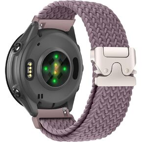 Nylon Braided Watch Band for Garmin Forerunner 570 47mm/Forerunner 265/255, 22mm Secure Parachute-Style Buckle Strap for Garmin Venu 3 45mm/Venu 2/Vivoactive 4 in Kuwait