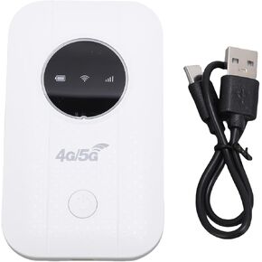 Zunate 4G 5G WiFi Mobile Hotspot ، جهاز التوجيه المتنقل عالي السرعة 300 ميجا بريتنيات مع بطاقة SIM ، وتوصيل ونقطة ساخنة محمولة السفر ، ويدعم 10 أجهزة ، للسفر ، رحلات العمل ، التخييم in Kuwait