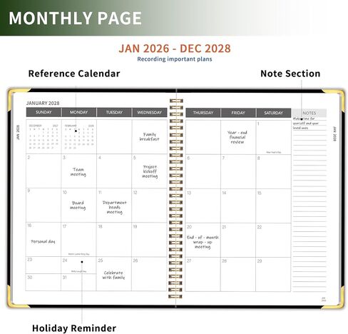 Day Planner Notebook - Undated Planner To Do List Notebook, Today Planner with Checklist, Daily To Do Planner to Increase Productivity, 5.7 x 8.0 inches - Flexible Cover, Strong Twin-Wire Binding in Saudi Arabia