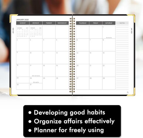 Day Planner Notebook - Undated Planner To Do List Notebook, Today Planner with Checklist, Daily To Do Planner to Increase Productivity, 5.7 x 8.0 inches - Flexible Cover, Strong Twin-Wire Binding in Saudi Arabia