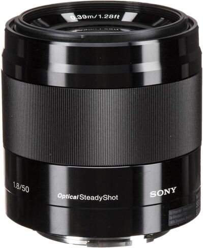 Sony - E 50mm F1.8 OSS Portrait Lens (SEL50F18/B) ، الأسود مع الملحقات المتقدمة in Saudi Arabia