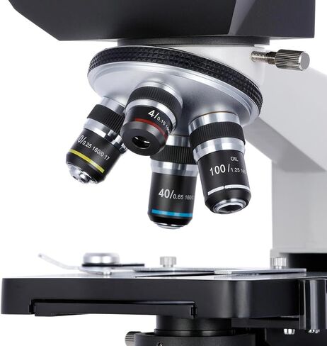 OMAX 40X-1600X Trinocular Biological Compound Microscope with Replaceable LED Light in Kuwait