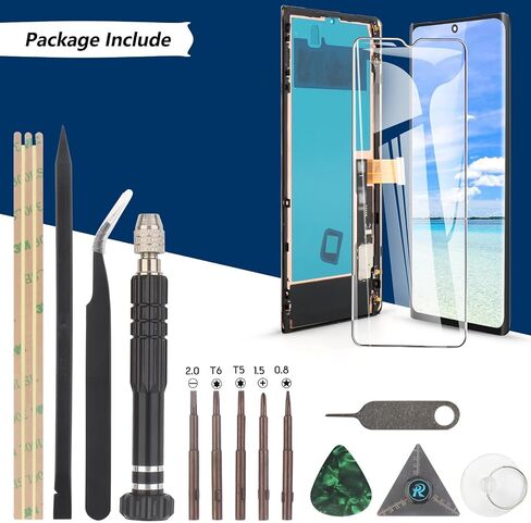 OLED Screen for Google Pixel 6 Pro Screen Replacement for Google Pixel 6 Pro 5G GLUOG G8VOU LCD Display Touch Screen Digitizer Assembly with Tools（Support Fingerprint） in Saudi Arabia