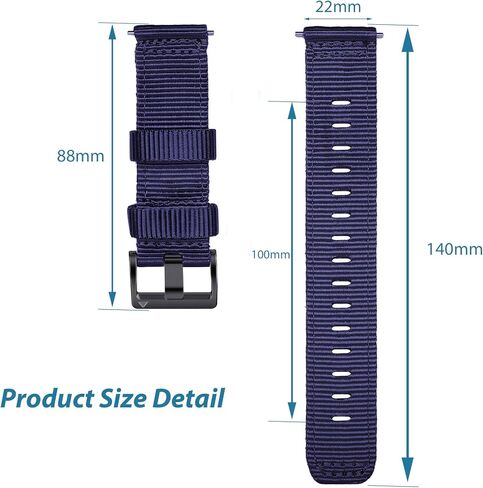 for Garmin Instinct/Instinct 2 Watch Bands, 22mm Rugged Nylon Instinct3 45mm Replacement Watch Strap Compatible with Garmin Instinct2 Tactical/Tide/Esports/Solar in Saudi Arabia